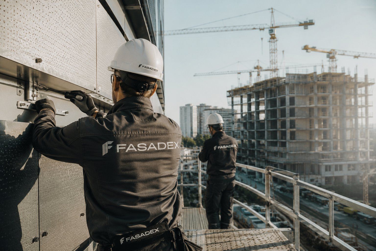Монтажная бригада Fasadex на объекте